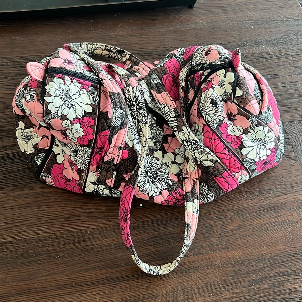 Vera Bradley Small Duffel - Mocha Rouge